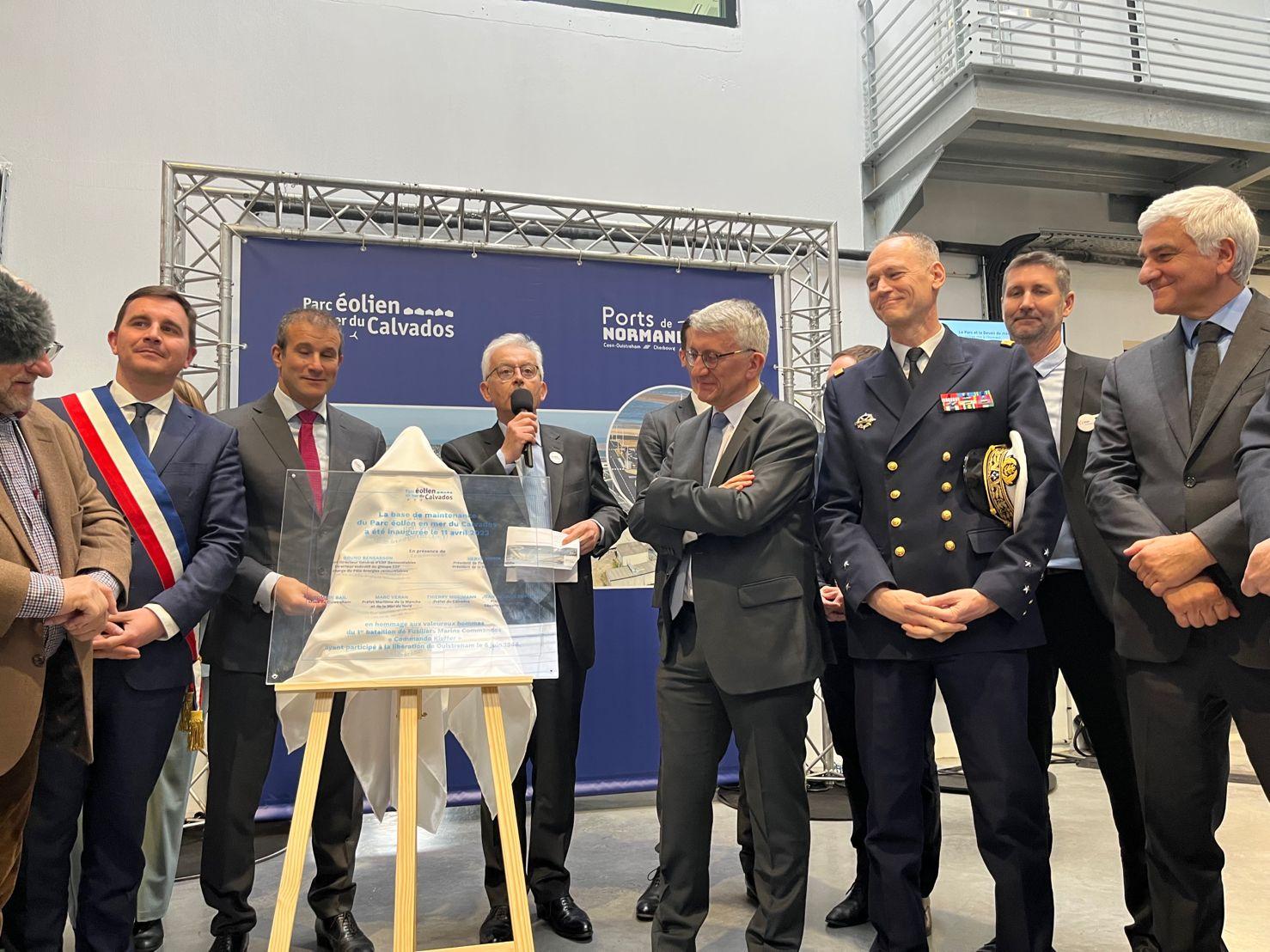 Inauguration de la base de maintenance Ouistreham