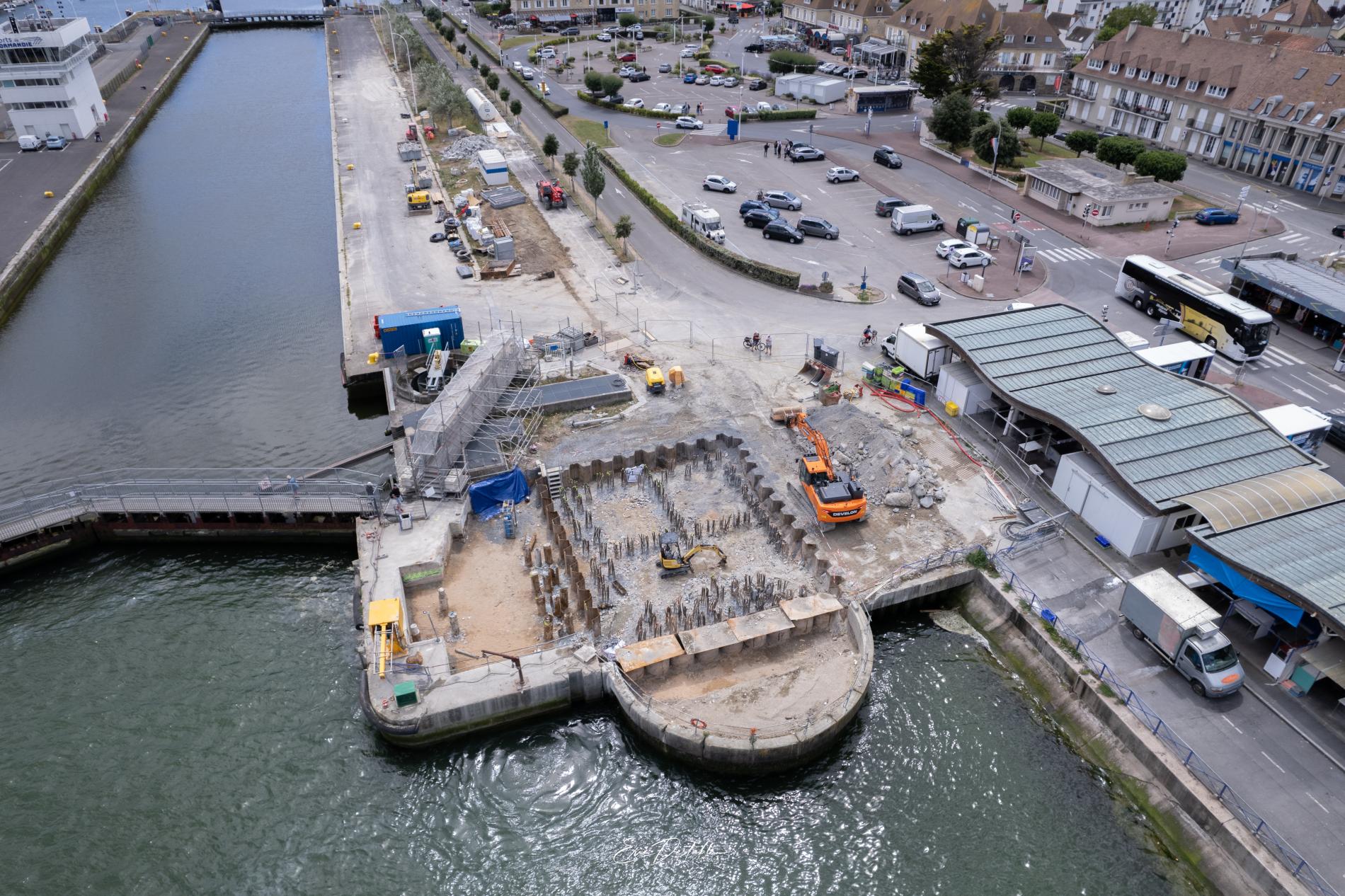 Réhabilitation de l'écluse Ouest de Ouistreham