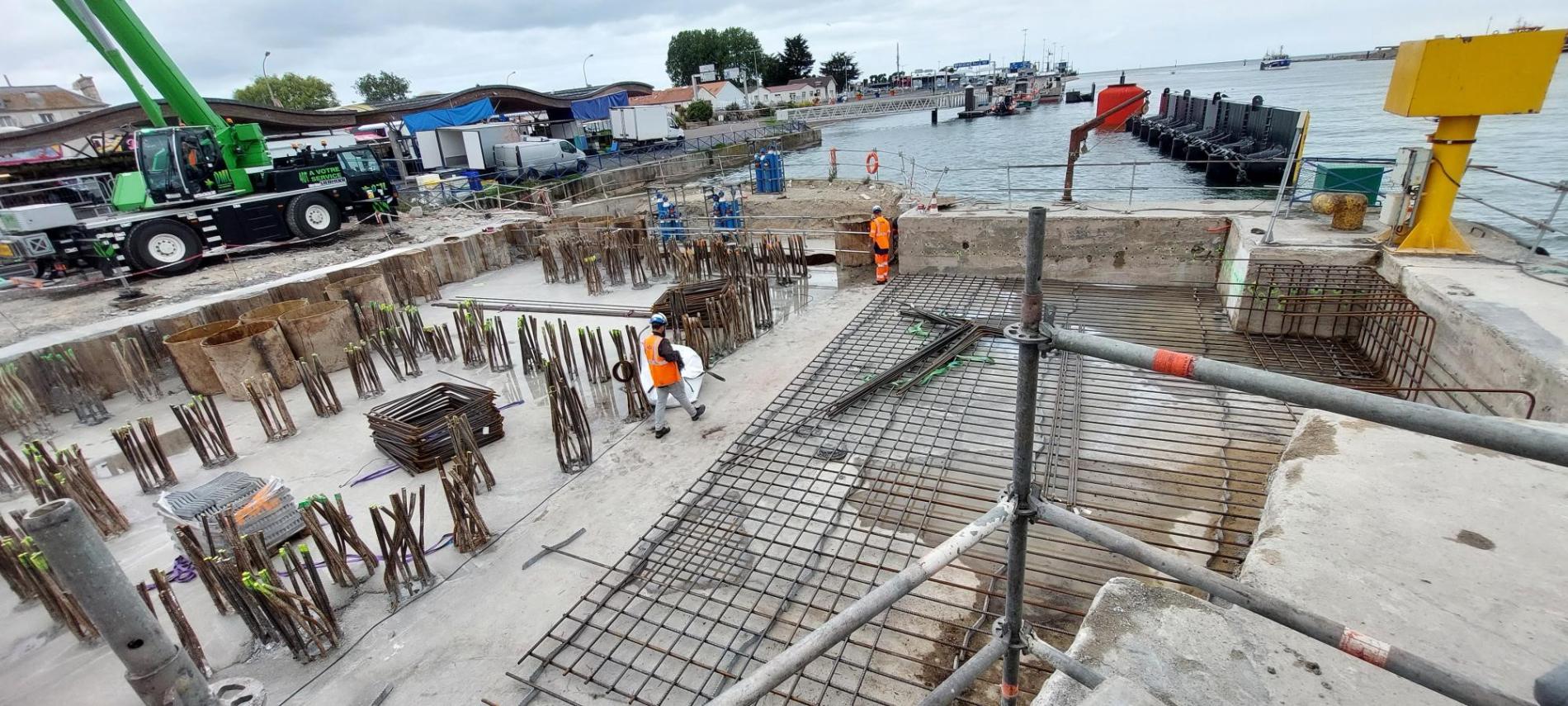 Réhabilitation de l'écluse Ouest de Ouistreham