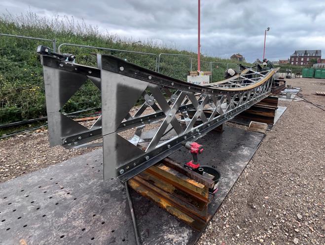 Entretoise du pont Colbert en cours de fabrication