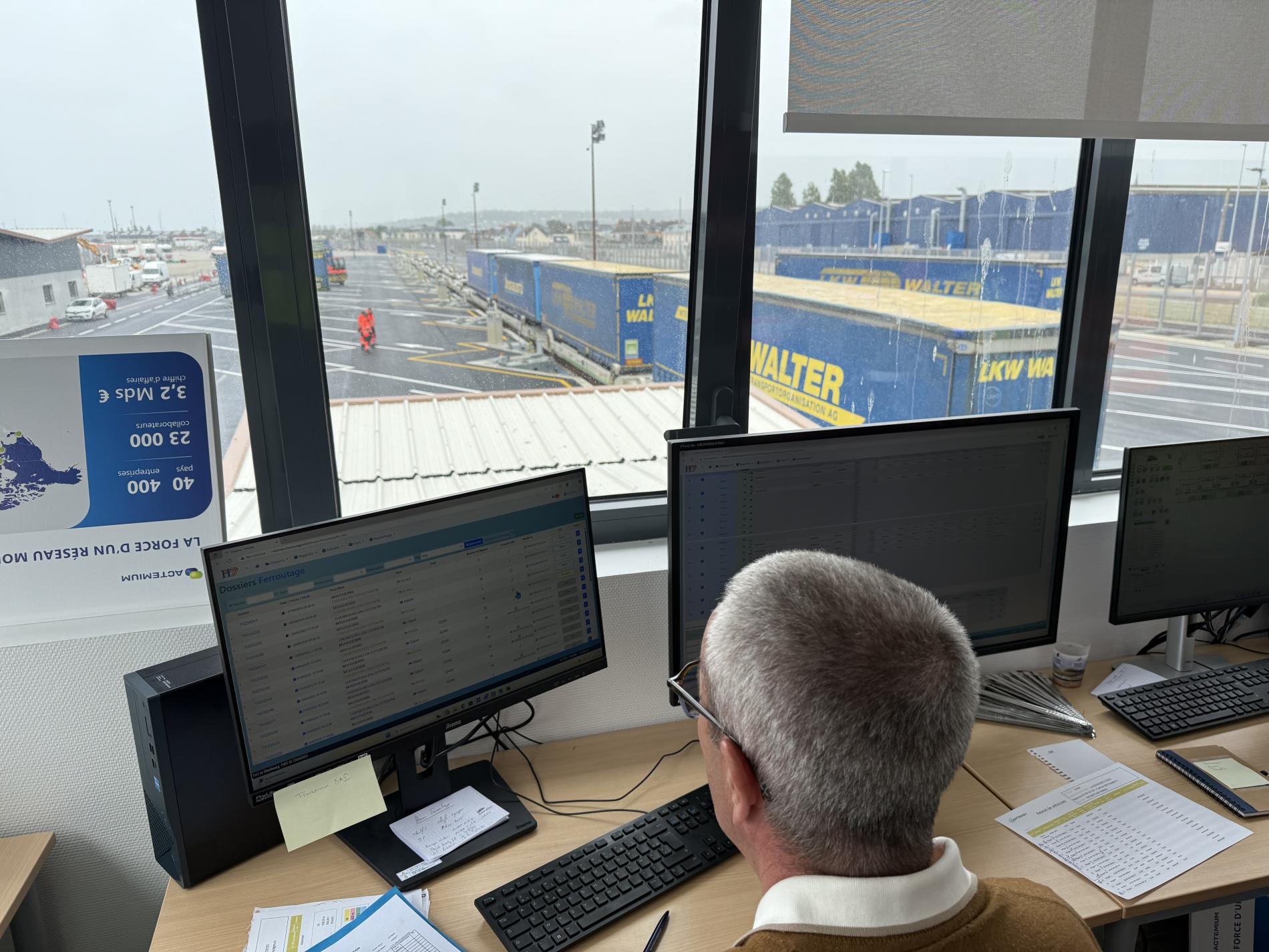 Terminal de ferroutage - port de Cherbourg