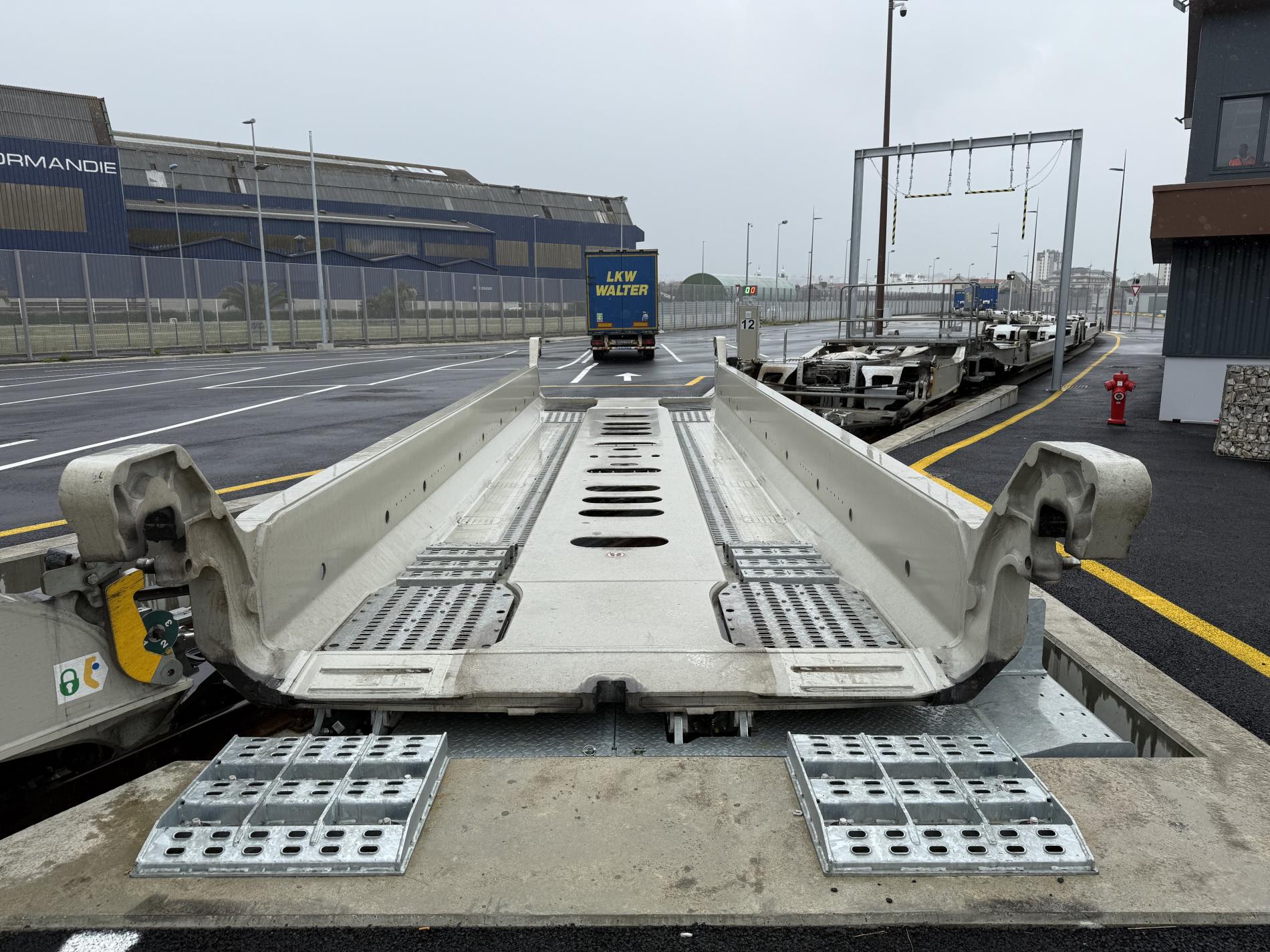 Terminal de ferroutage - port de Cherbourg