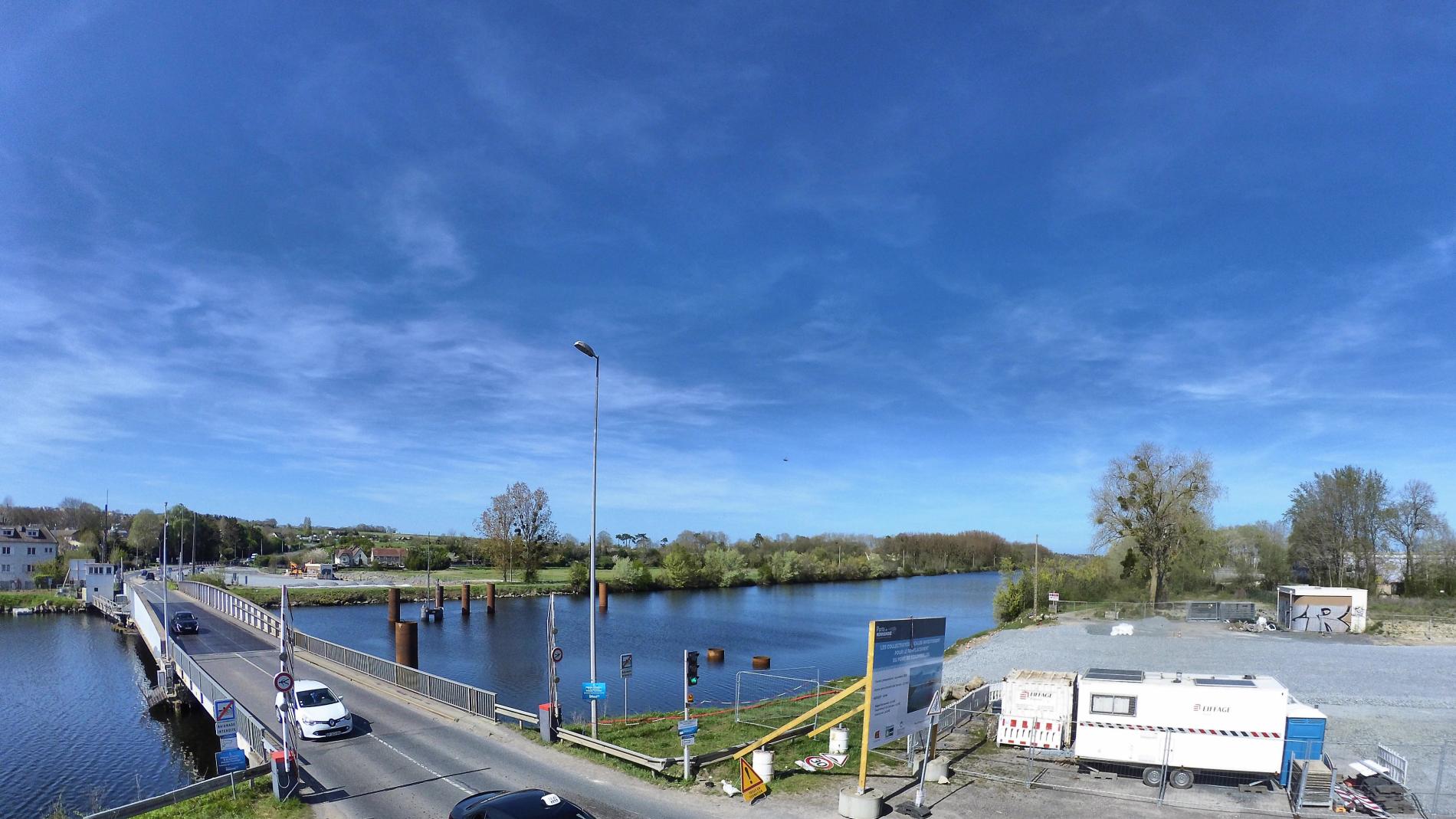 Pieux installés à Colombelles