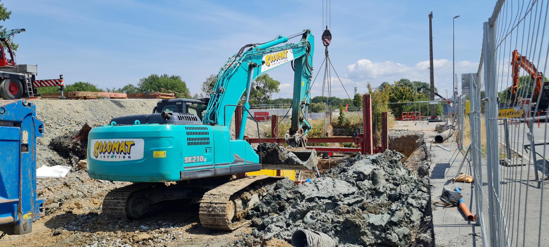 Travaux pont de Colombelles